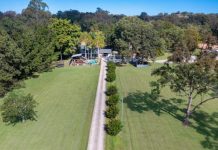 Contemporary home, acreage living