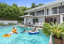 Bright white, sunny disposition, cool fun for family and friends