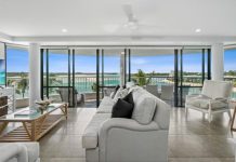 Unbeatable magnetism of Palm Beach-inspired north-facing apartment on the riverfront