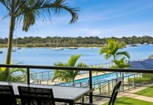 Podium views across the Noosa River