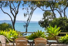 There’s a lot of blue in the view