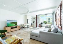 Looking north over Hastings Street Noosa