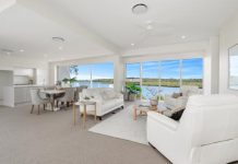 Serene and Secluded Sparkling Lakefront Residence with 270-Degree Views