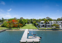 There Is Only One: 1374m2 North Facing on Noosa River + Jetty in Exclusive Marine Reserve