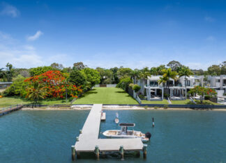 There Is Only One: 1374m2 North Facing on Noosa River + Jetty in Exclusive Marine Reserve